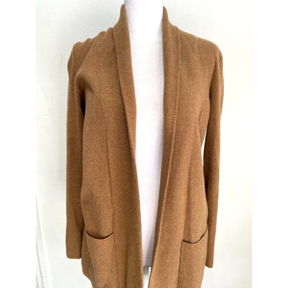 J. Crew knitted blazer sweater cardigan brown casual dark accademia women XXSP - Picture 2 of 8
